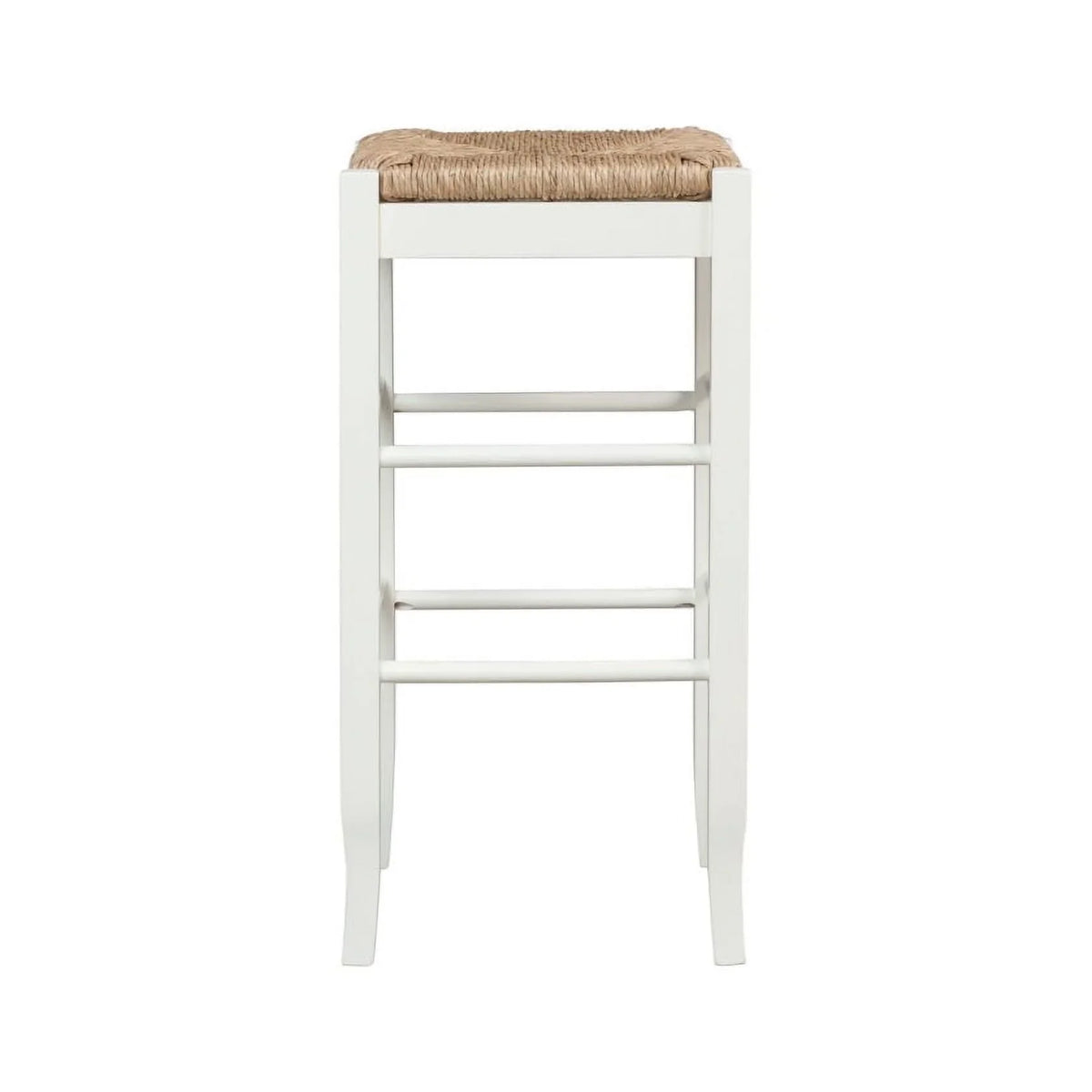 29" SQ Rush Stool, White