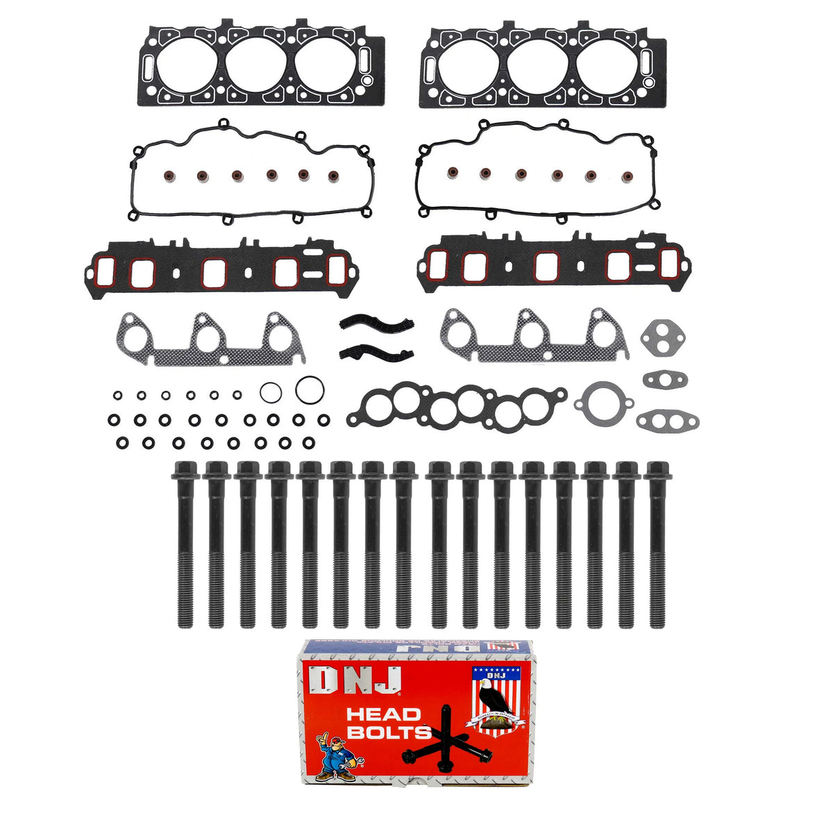 DNJ HGB4142 Cylinder Head Gasket Set Fits Cars & Trucks 91-95 Fitsd Mazda 3.0L OHV 12V Fits select: 1991-1995  RANGER, 1994-1995 MAZDA B3000