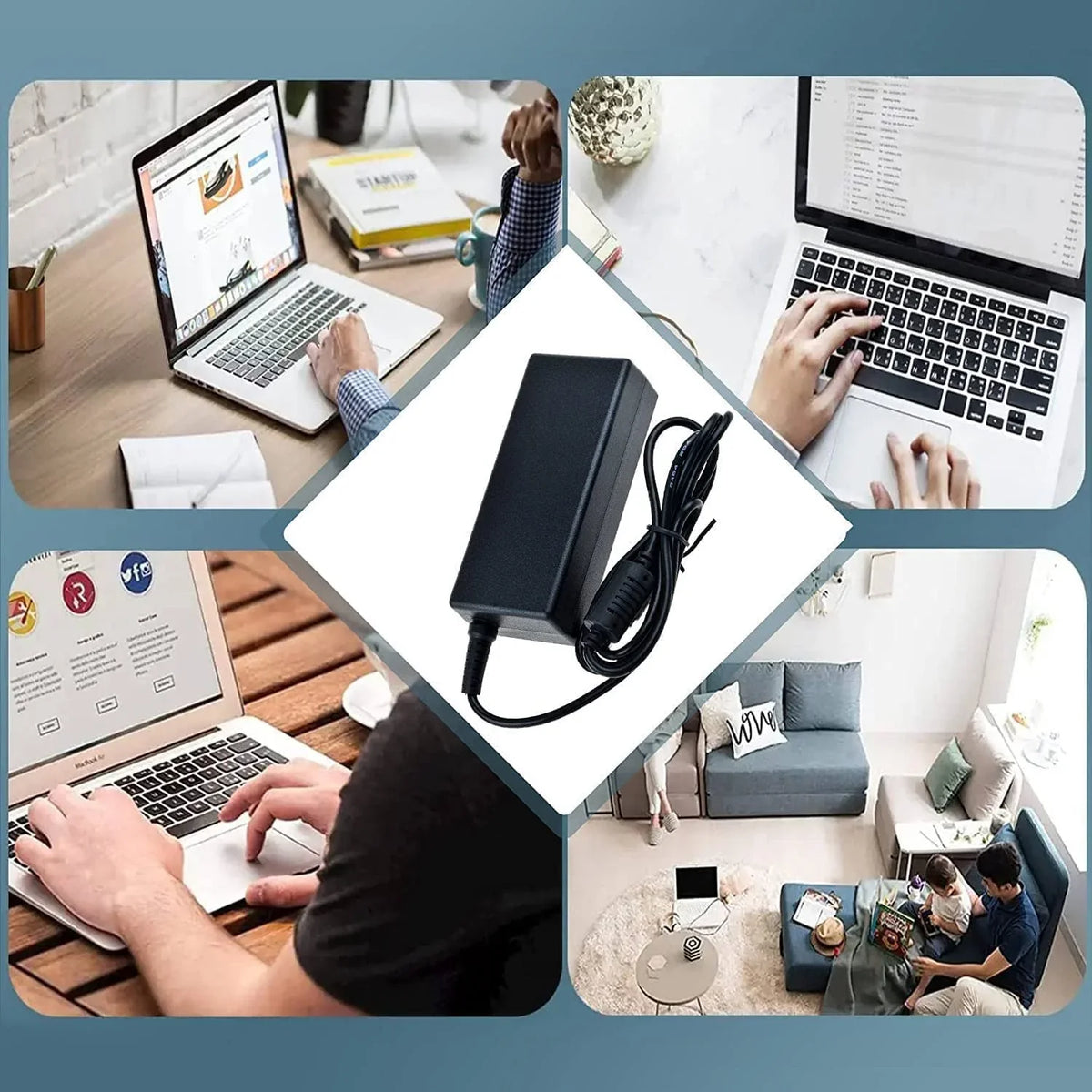 Guy-Tech AC / DC Adapter appropriate with  Vostro 14 3000 3459 14-3459 14" LED Laptop Notebook PC Power Supply Cord Cable
