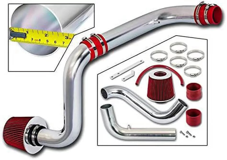 Rtunes Racing Cold Air Intake Kit + Filter Combo RED suitable For 94-01 Acura Integra LS RS GS Models