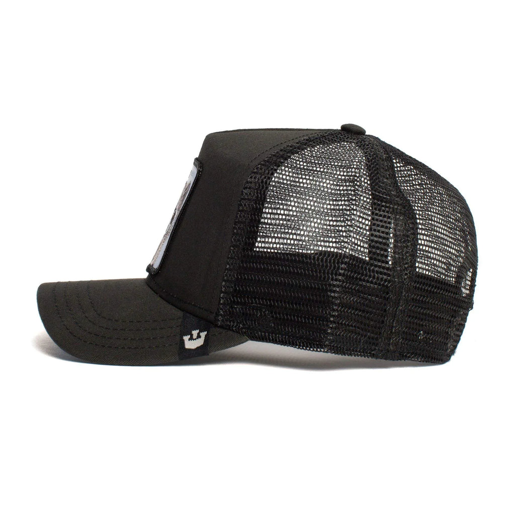 The Farm Unisex Original Adjustable Snapback Trucker Hat, Black (Bandit), One Size. Goorin Bros