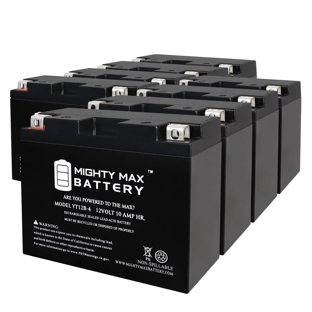 YT12B-4 12V 10Ah Replacement Battery appropriate with Adventure Power UT12B-4 - 8 Pack