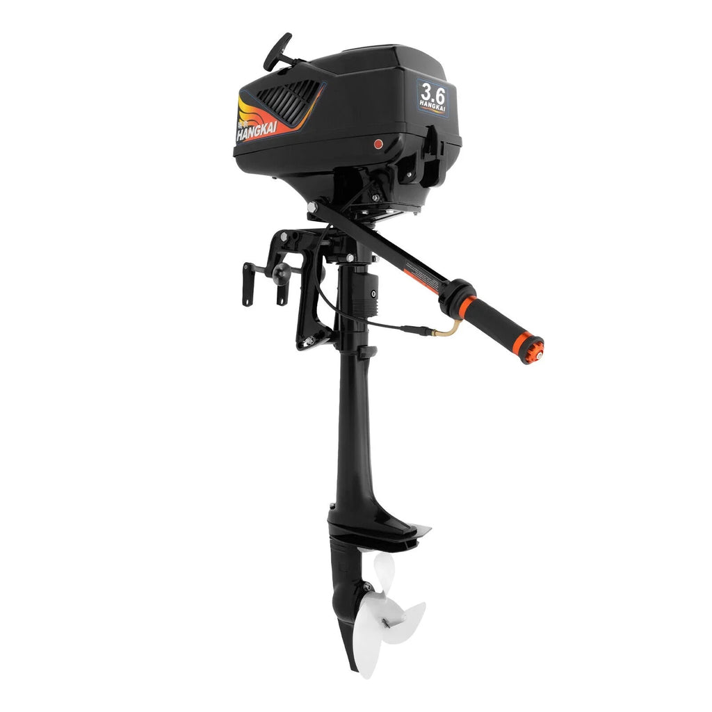 HANGKAI 2 Stroke 3.6  Outboard Motor Fishing vessel Engine aqua Cooling CDI Outboard vessel Motor 90cm/35.4in