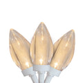 Northlight 100 Warm White LED C9 Commercial Length Christmas Lights - 41 ft White Wire