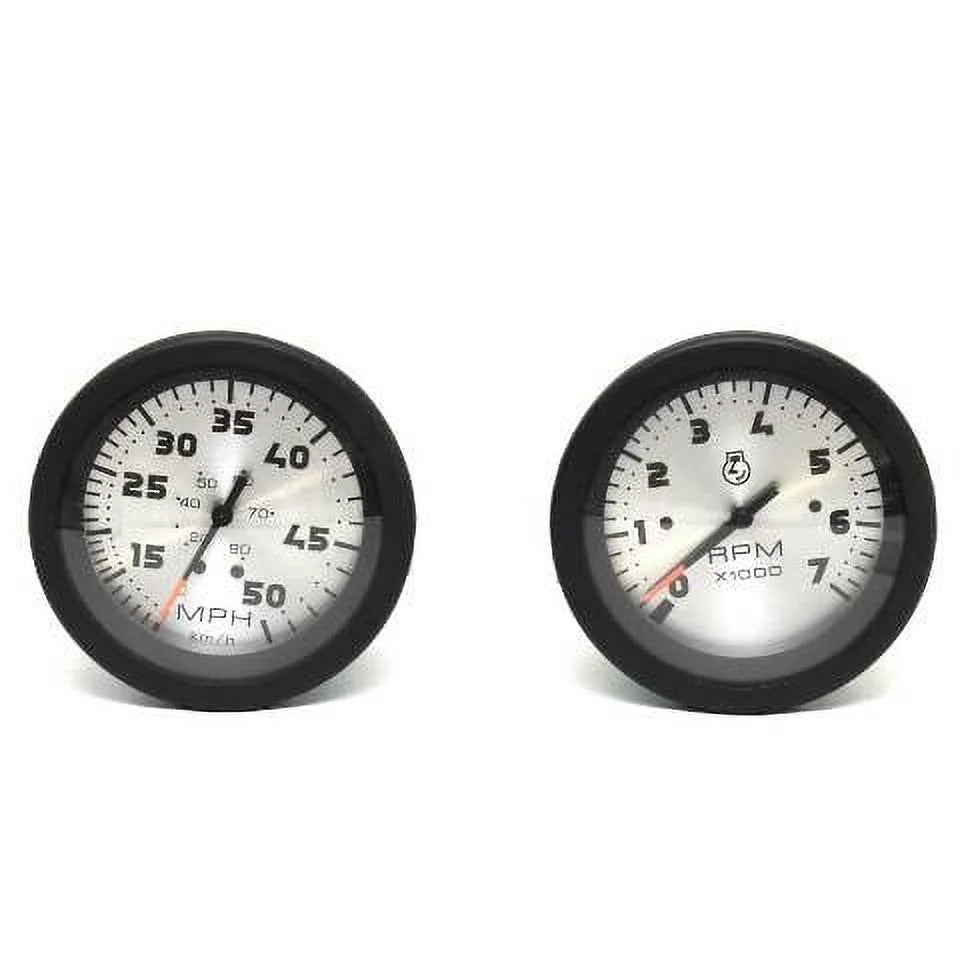Teleflex vessel Gauge Set 69921 | 69922 Black Silver 3 1/4 Inch