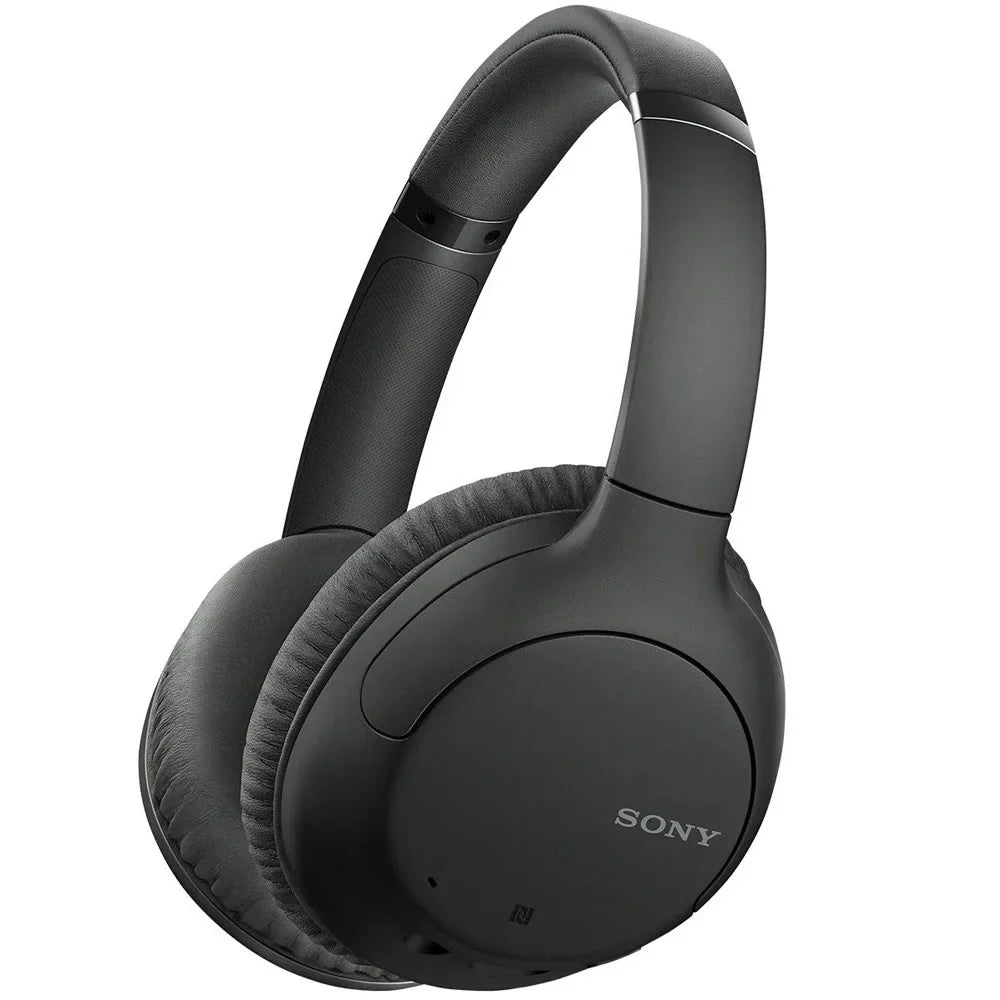 WH-CH710N Wireless Noise-Canceling Headphones Bundle with Deco Gear Headphone Case and Stand for the WHCH710N Model Headphones (Black)