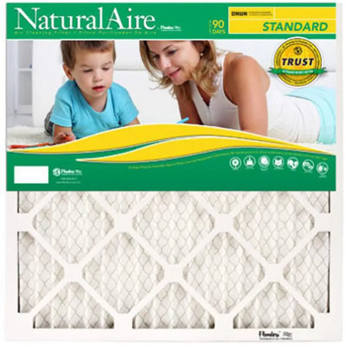 NaturalAire Standard Pleated Air Filter - Pack Of 12. Flanders 84858.011020 20 x 10 in