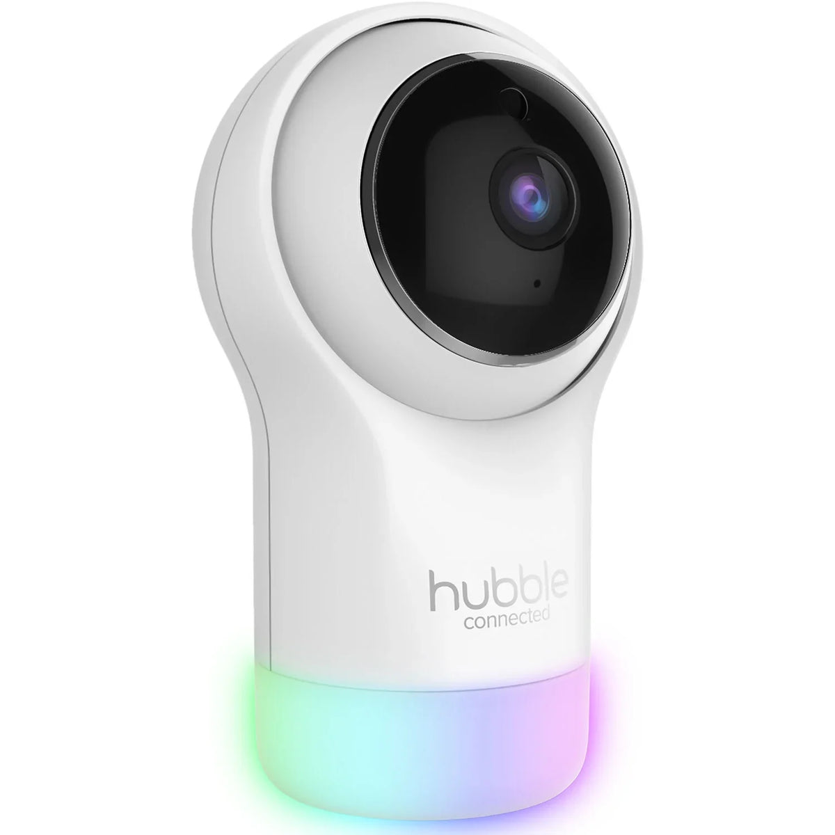 Hubble Connected Nursery Pal Glow+ Twin with 2 Cameras, HD Color Screen, and Hubble Grip in White