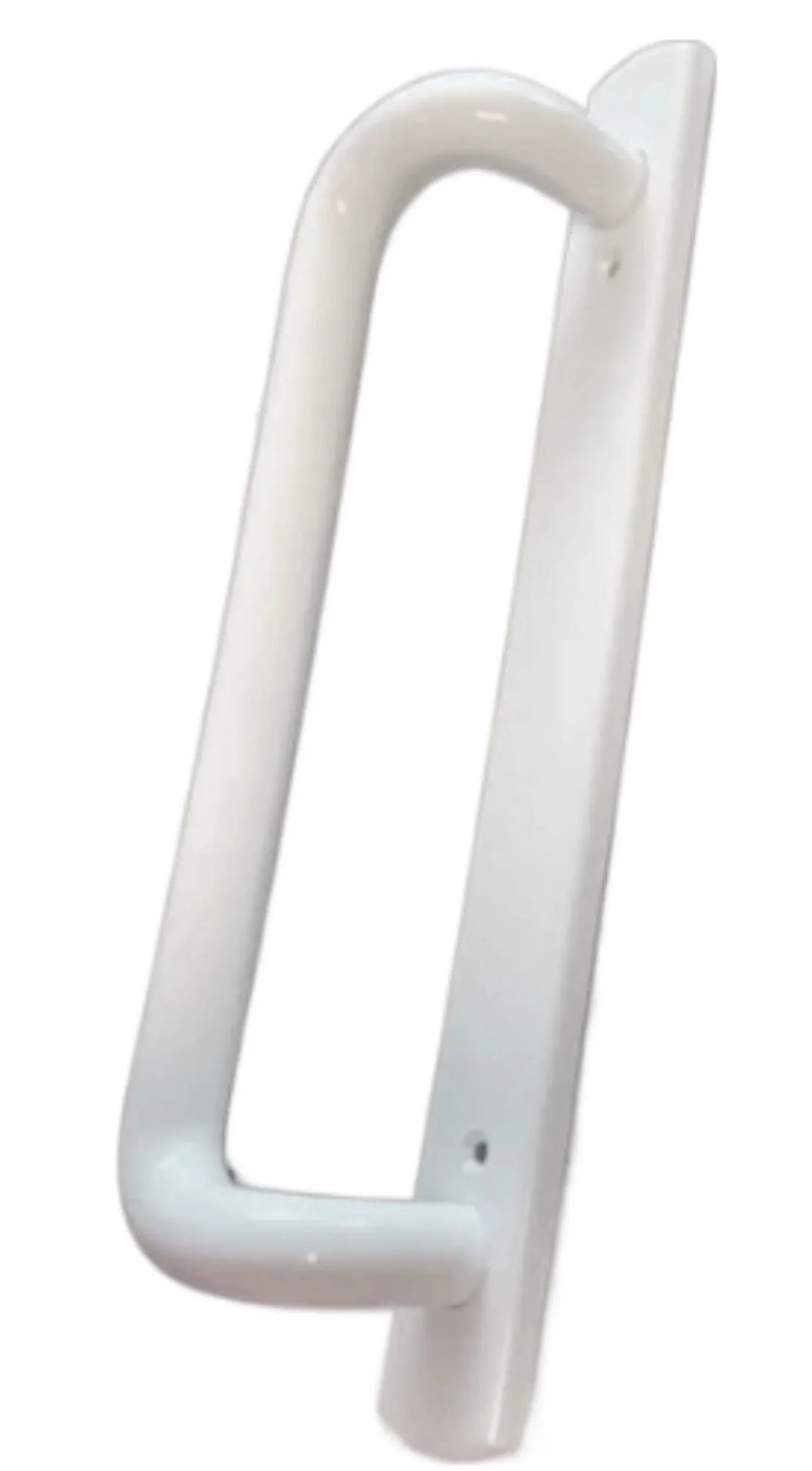 PGT 5400 Sliding Door Handle Set with Mortise Lock and Keys | White Handle Replacement for Patio Glass Door Repair 7-15/16 hole spacing 12.5 Faceplate Handle | (DH-489-WKA)