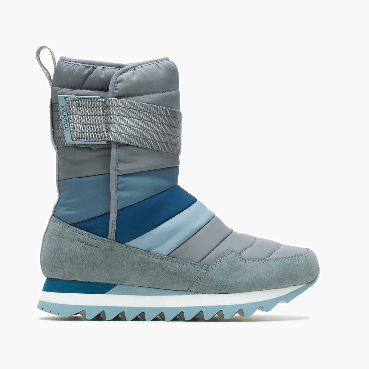 Women's Merrell Alpine Tall Strap Waterproof Boots Monument Blue Size 8 J004612