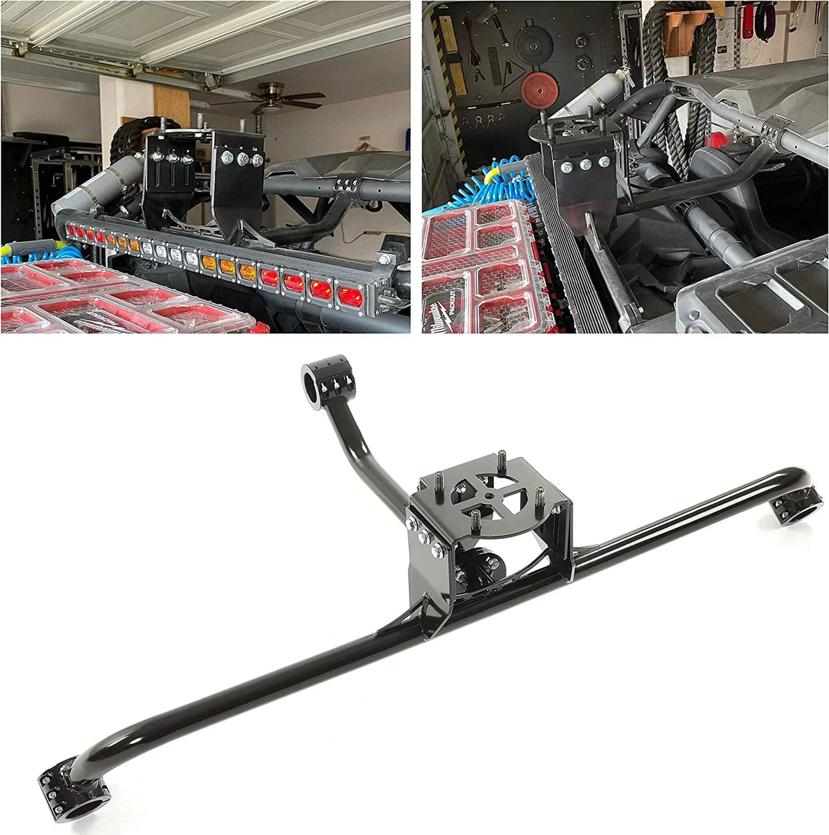 Kojem Tire Mount Rack for 2017-2020 2018 2019 CAN-AM Maverick X3 Turbo Max R RR DS Steel Spare Tire Carrier Holder Up to a 32" Tire