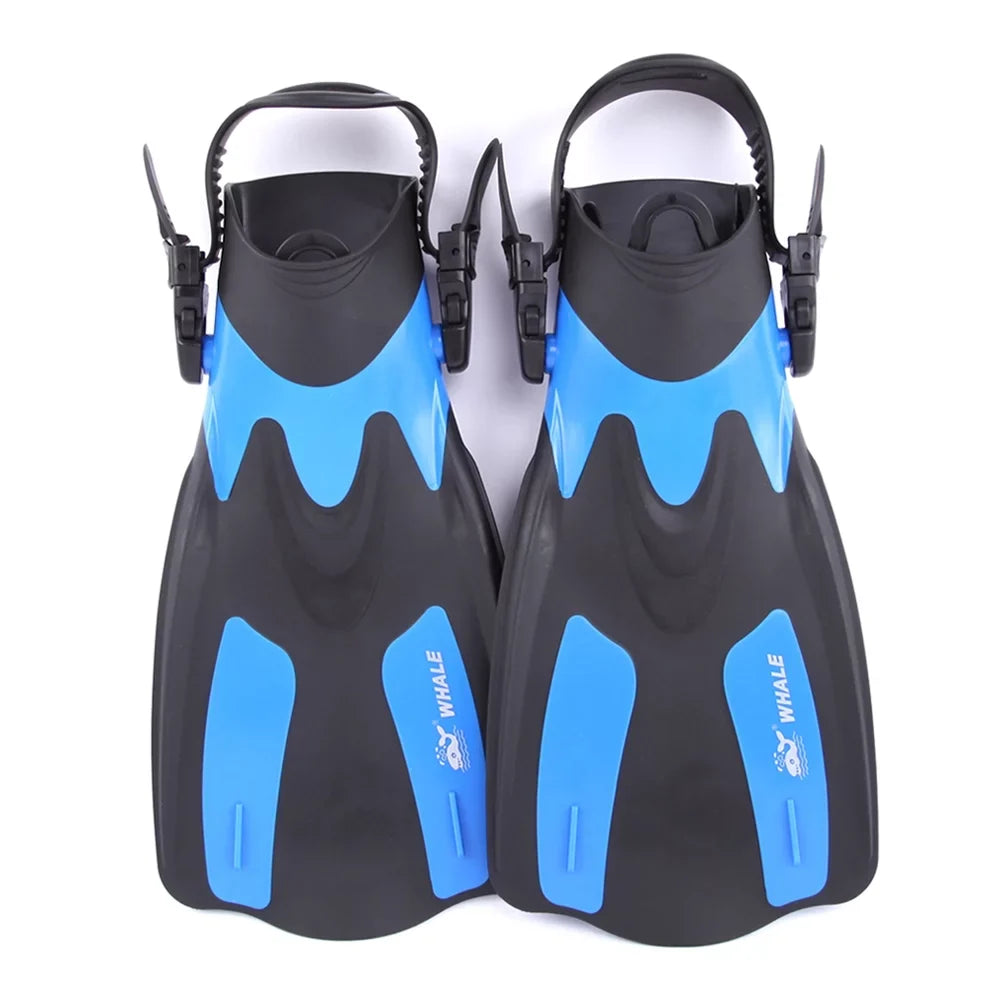 WHALE Adjustable Heel Swim Fins Perfect for Snorkeling and moisture