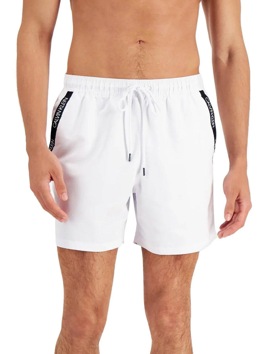 Calvin Klein Mens Pockets Drawstring Swim Trunks