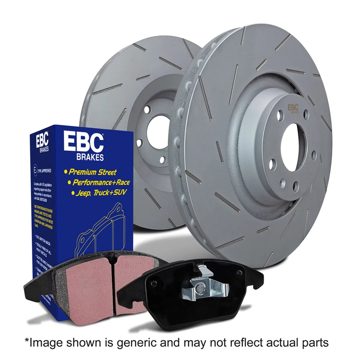 EBC Brakes S2KR2048 S2 Kits Greentuff 2000 and USR Rotors Fits A4 A4 Quattro